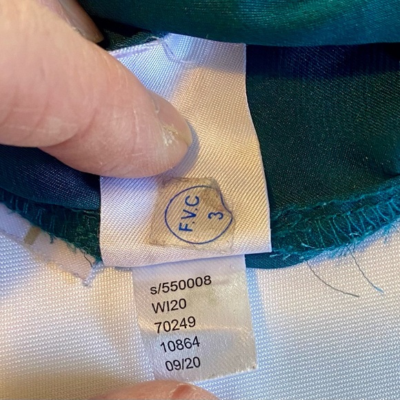 LOFT pajama pants, size L, teal/zebra print 🐝 - Picture 5 of 5